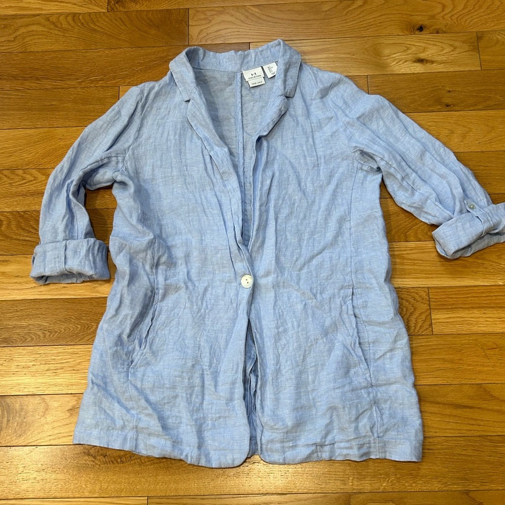 Halston Linen Blazer